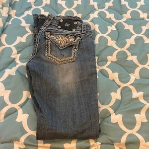 MissMe Jeans size 26 relaxed boot